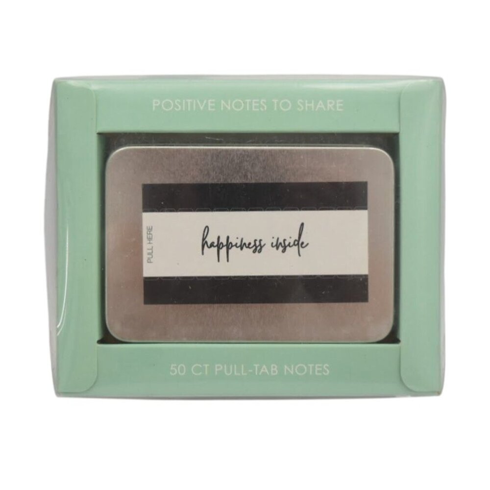 50 Ct Positive Messages Pull-Tab Notes in Tin By Design Group